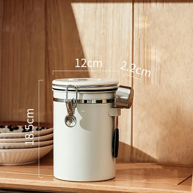 Food Storage Canister Stainless Steel Airtight Freshness Date Dial