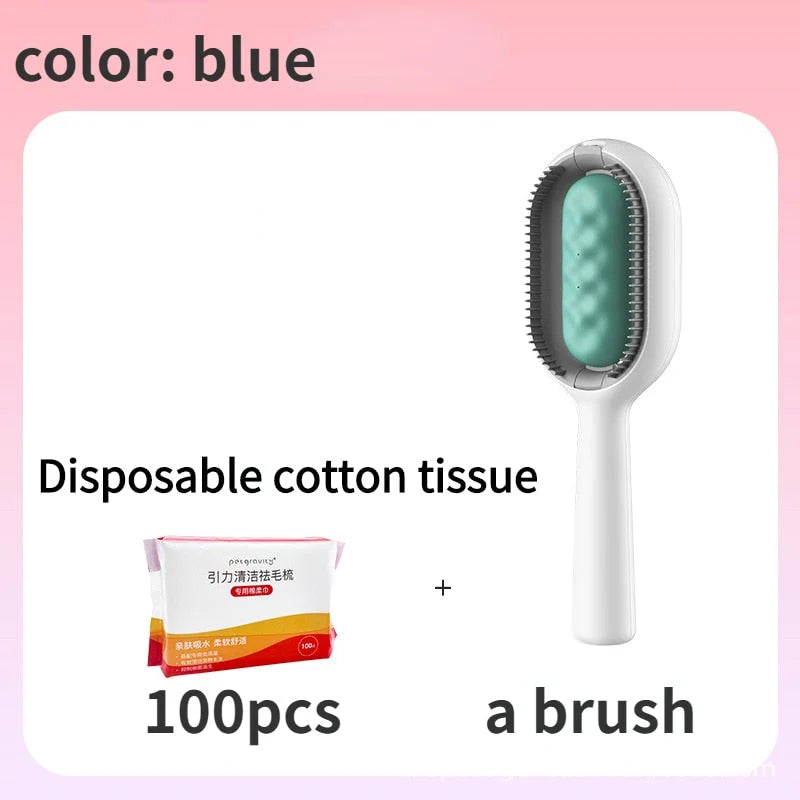 Pet Grooming Brush Water-Based Cleaning & Loose Fur Removal