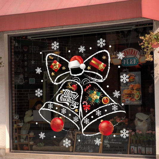 Window Sticker Bell Design Reusable Removable