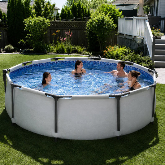 Above Ground Pool Set Corrosion-Resistant Steel Frame