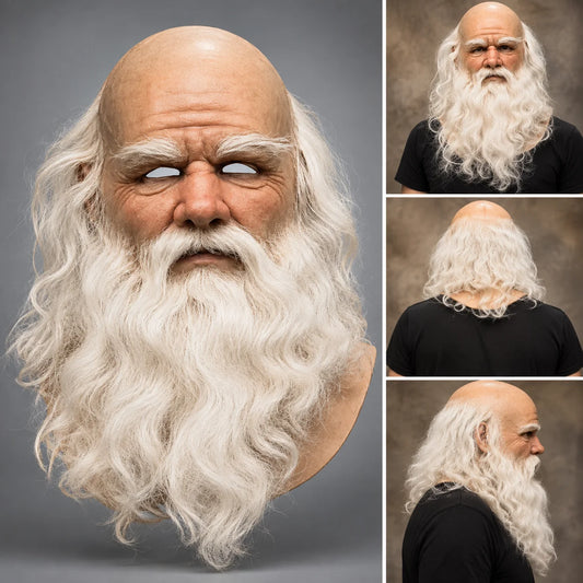 Adult Santa Mask Full Face & Neck Coverage
