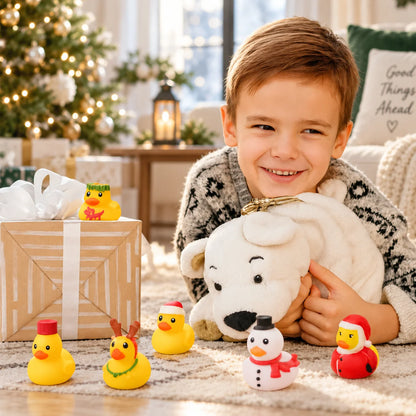 Advent Calendar 24 Collectible Ducks Soft Rubber