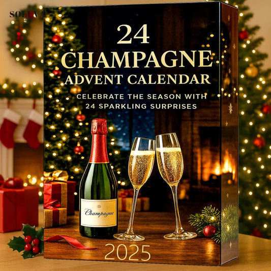Advent Calendar 24-Day Decorative Mini Bottles Alcohol-Free
