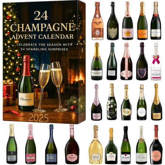 Advent Calendar 24-Day Decorative Mini Bottles Alcohol-Free