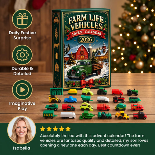 Advent Calendar 24-Day Farm Vehicle Countdown