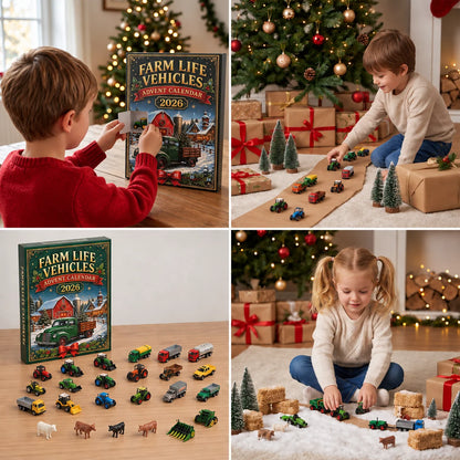 Advent Calendar 24-Day Farm Vehicle Countdown