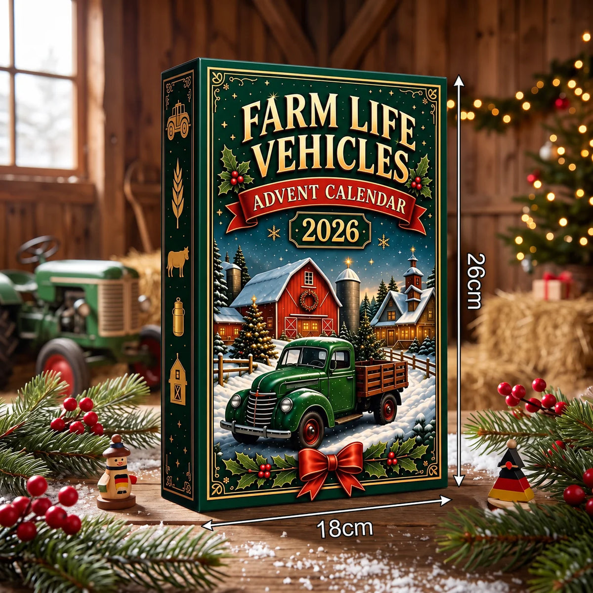Advent Calendar 24-Day Farm Vehicle Countdown