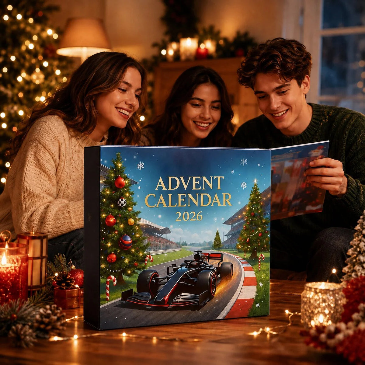 Advent Calendar 24-Day Racing Designs Countdown
