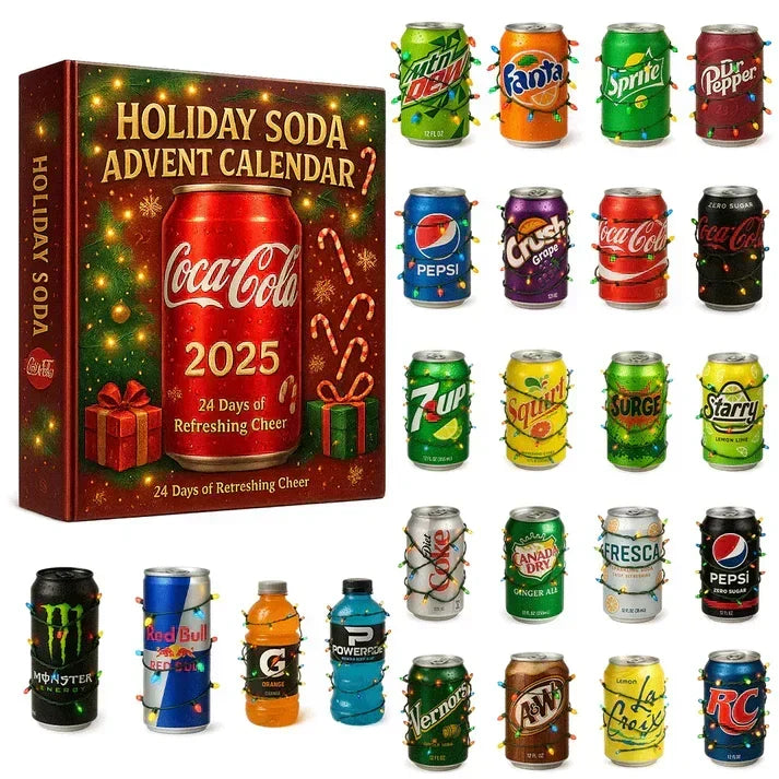 Advent Calendar 24 Decorative Mini Bottles Tree Ornaments