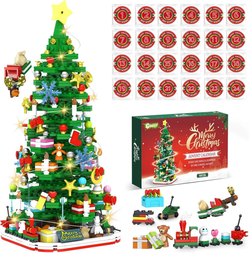 Advent Calendar 24 Mini Building Sets Child-Safe