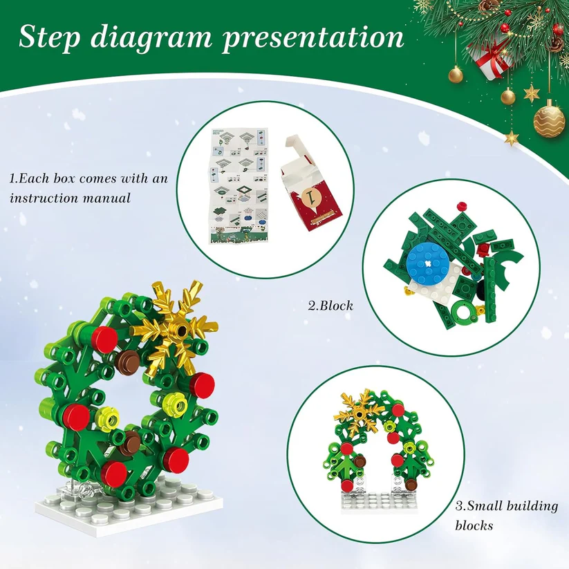 Advent Calendar 24 Mini Building Sets Child-Safe