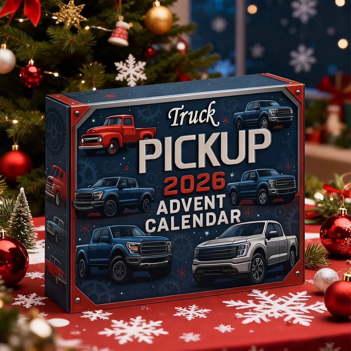 Advent Calendar 24 Miniature Pickup Trucks Collectible Set