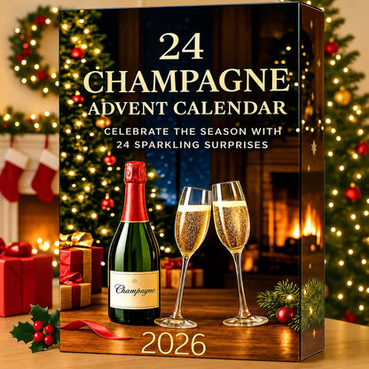 Advent Calendar 24 Numbered Doors With Decorative Miniature Bottles