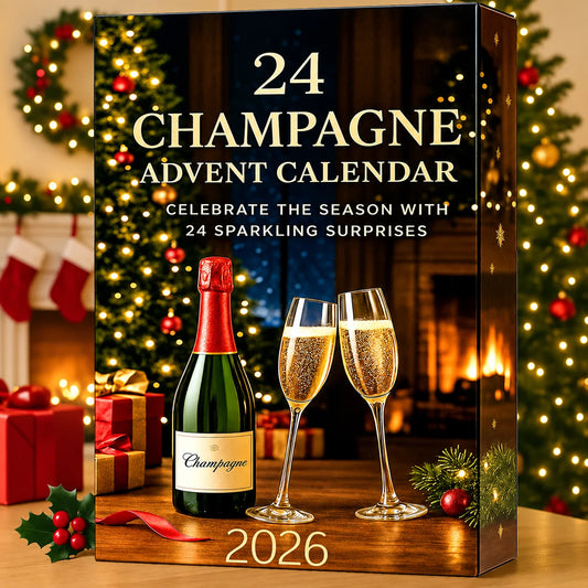Advent Calendar 24 Numbered Doors With Decorative Miniature Bottles