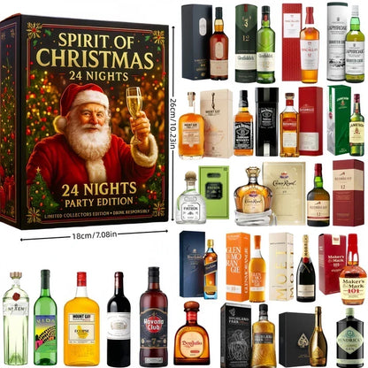 Advent Calendar 24-Piece Miniature Bottle Display