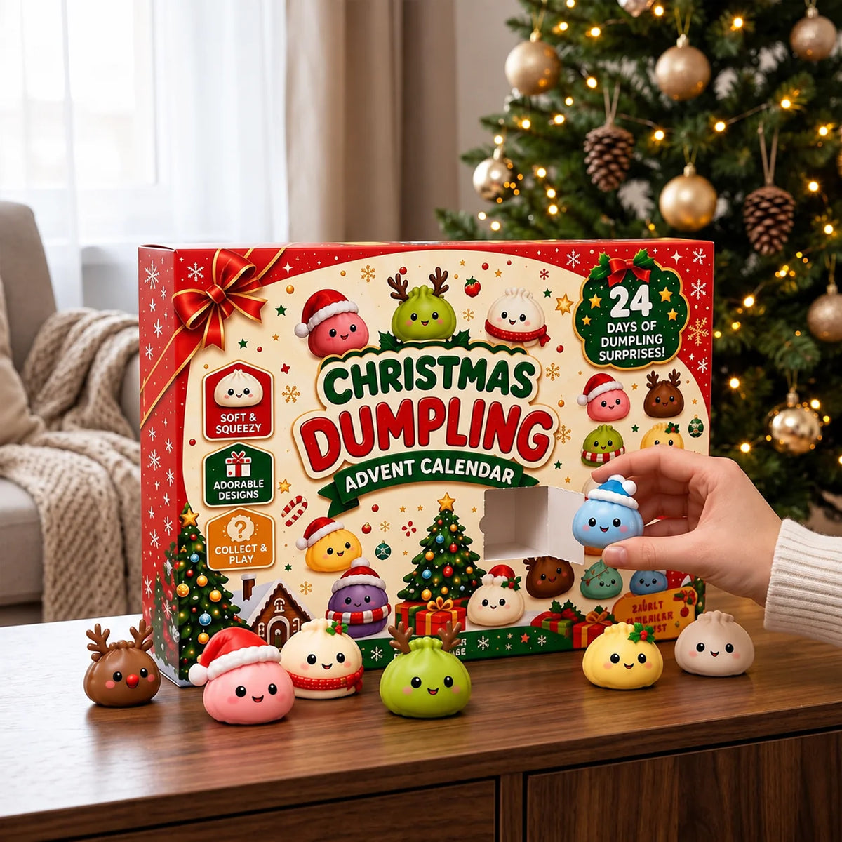 Advent Calendar 24 Soft Squishy Toys