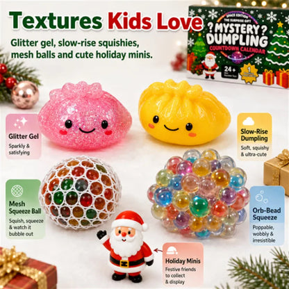 Advent Calendar 24 Surprise Squishy Toys For Christmas