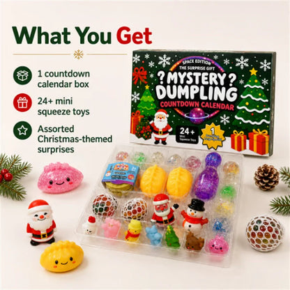 Advent Calendar 24 Surprise Squishy Toys For Christmas
