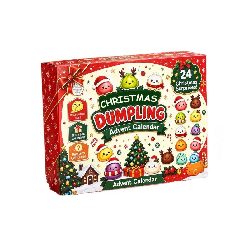 Advent Calendar 24 TPR Squeeze Figures Stress Relief