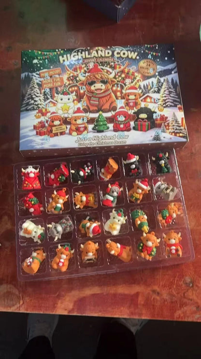 Advent Calendar 24 TPR Squeeze Figures Stress Relief