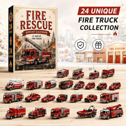 Advent Calendar 24 Vehicle Charms Christmas Countdown