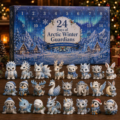Advent Calendar Acrylic Animal Motif 24-Day Display
