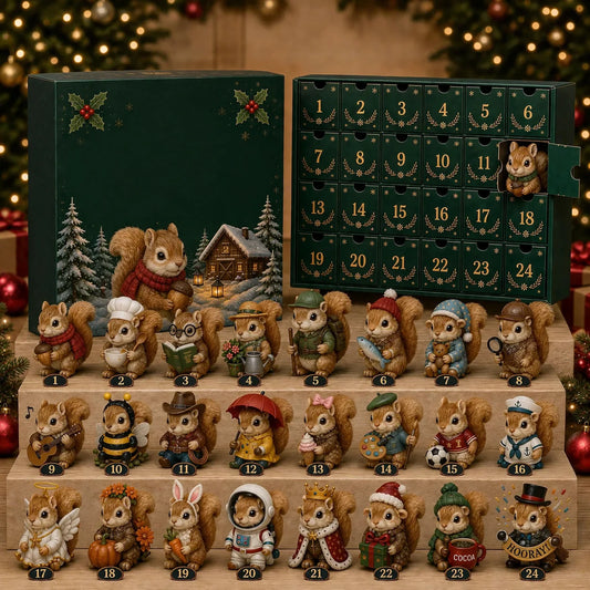 Advent Calendar Acrylic Animal Motif 24-Day Display