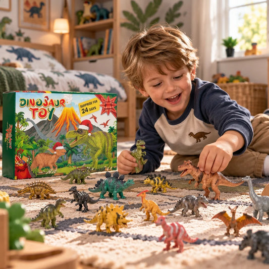 Advent Calendar Dinosaur 24 Doors Surprise Figures