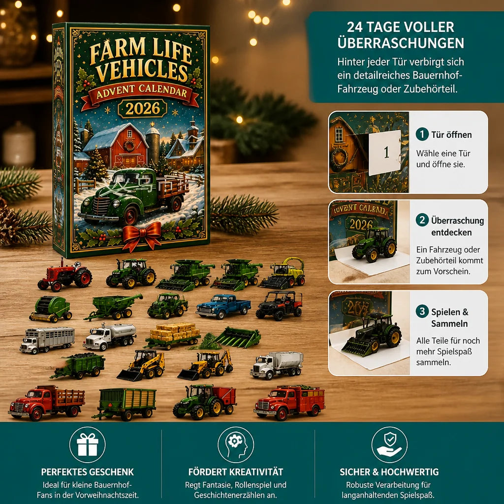 Advent Calendar Farm Vehicles & Machinery 24 Days
