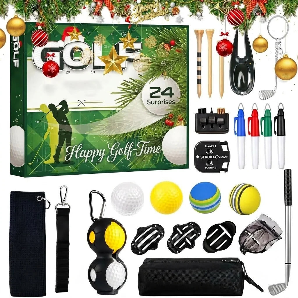 Advent Calendar Golf Accessories 24-Piece Set
