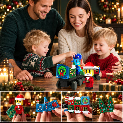 Advent Calendar Magnetic Building Reusable Multicolor