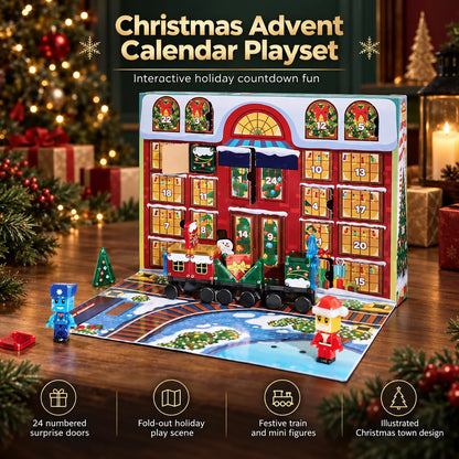 Advent Calendar Magnetic Building Reusable Multicolor