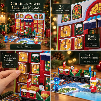 Advent Calendar Magnetic Building Reusable Multicolor