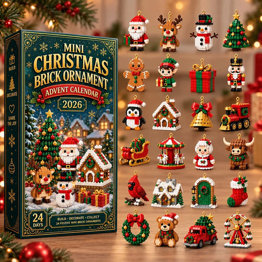 Advent Calendar Mini Building Block Sets 24 Daily Builds With Hanging Loops