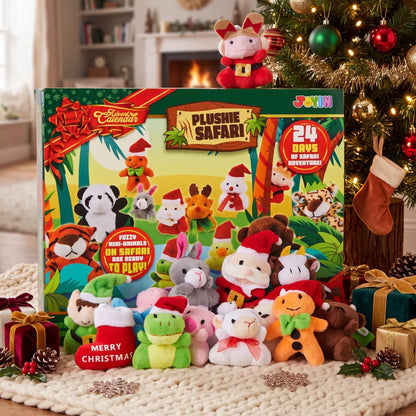 Advent Calendar Mini Plush Animals Set of 24