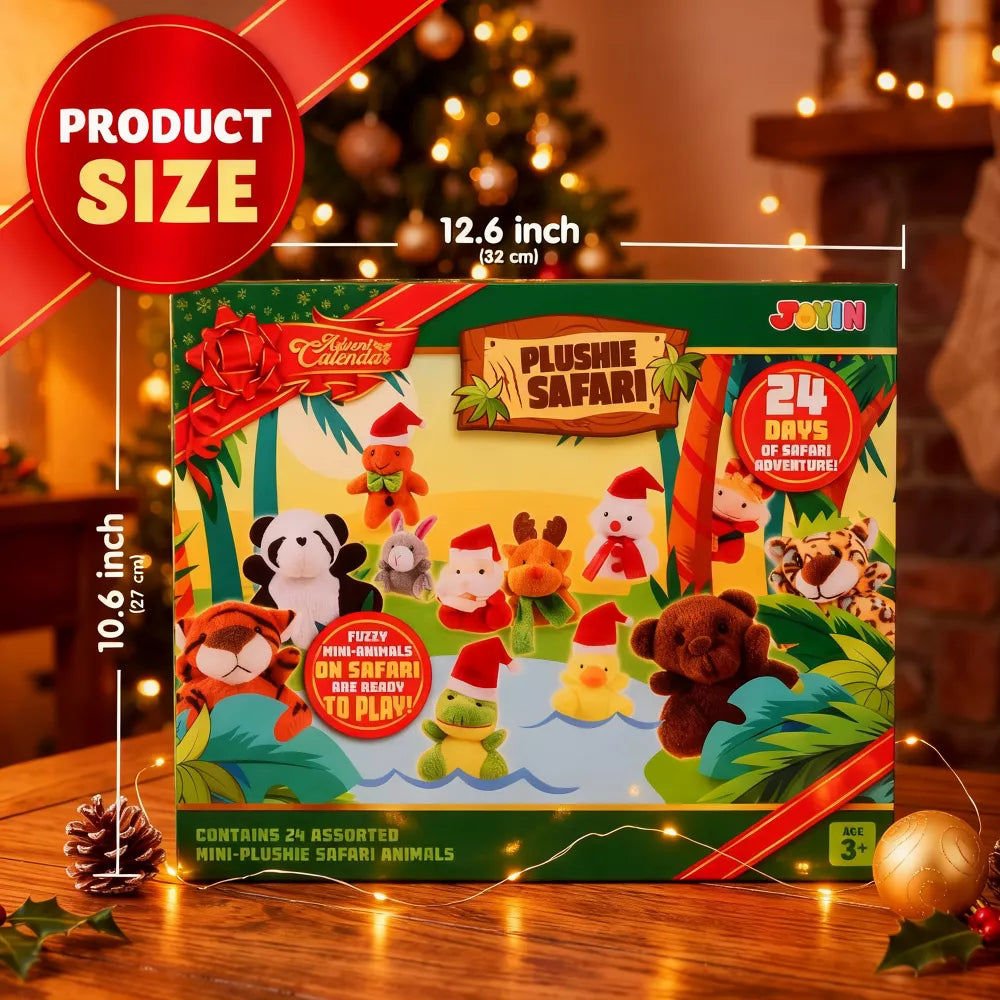 Advent Calendar Mini Plush Animals Set of 24