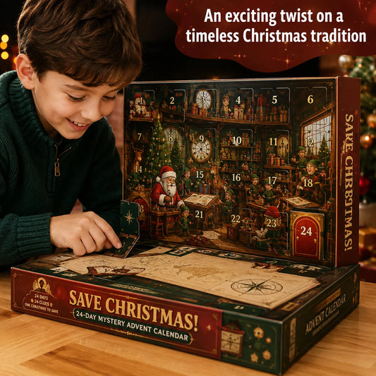 Advent Calendar Mystery Puzzle 24-Day Screen-Free Challenges