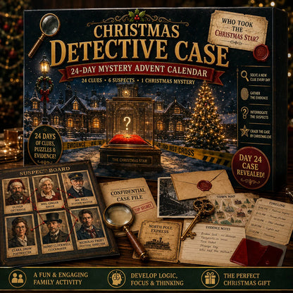 Advent Calendar Mystery Puzzle 24-Day Screen-Free Challenges