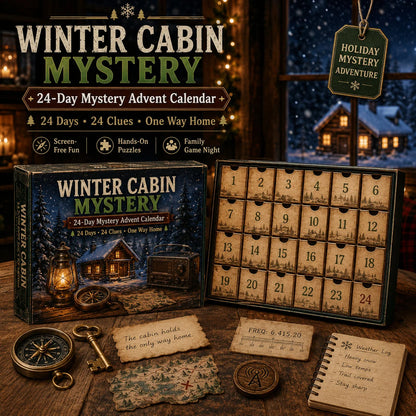 Advent Calendar Mystery Puzzle 24-Day Screen-Free Challenges