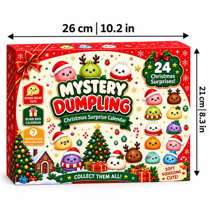 Advent Calendar Squishy Silicone Dumpling Toys 24-Day Countdown