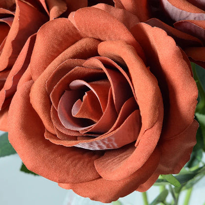 Artificial Rose Stem Realistic Silk Low-Maintenance Decor