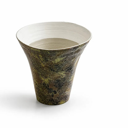 Asymmetric Sculptural Ceramic Tabletop Flower Vase