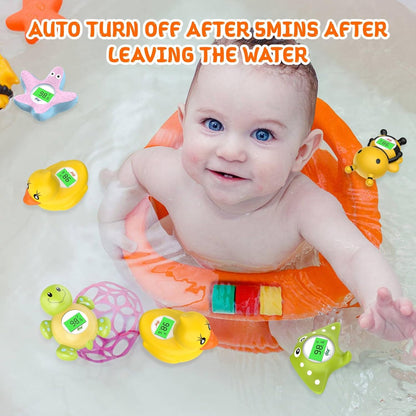 Baby Bath Thermometer Digital 3-Color LED Temperature Alert