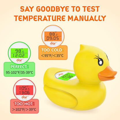 Baby Bath Thermometer Digital 3-Color LED Temperature Alert