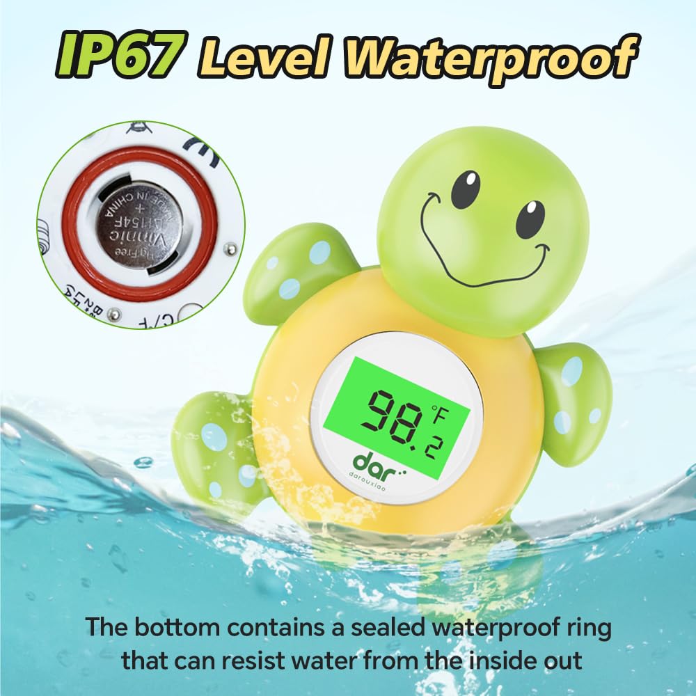 Baby Bath Thermometer Digital 3-Color LED Temperature Alert