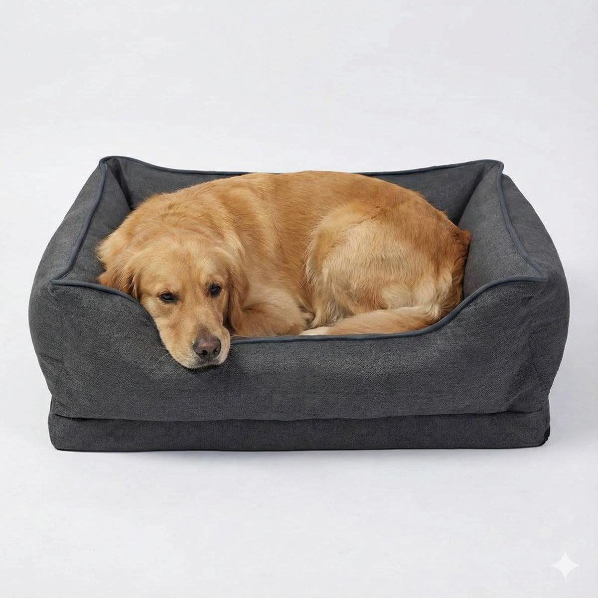 Back Seat Dog Bed Orthopedic Non-Slip Bamboo Cover