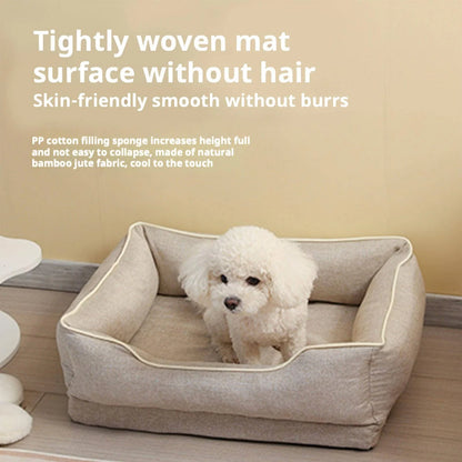 Back Seat Dog Bed Orthopedic Non-Slip Bamboo Cover