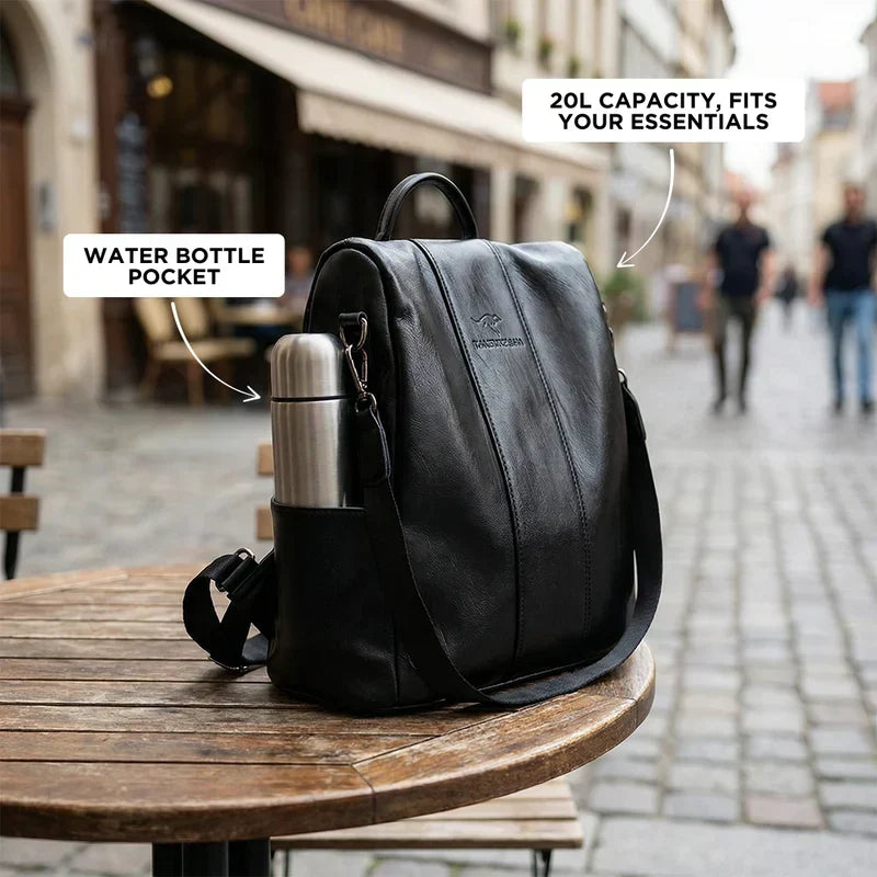 Backpack Hidden Rear Zipper Convertible 3-Way Carry