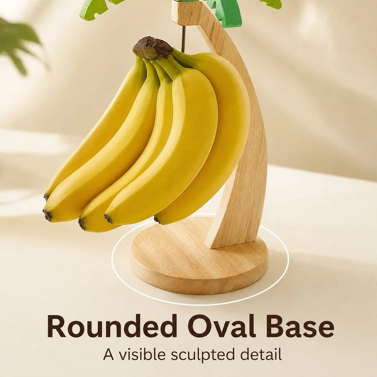 Banana Hanger Wood & Metal Palm Tree Design