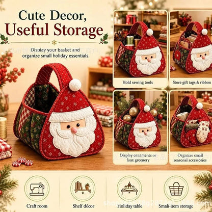 Basket Sewing Kit Quilted Christmas Character Designs